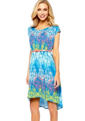 Madison Button Shoulder Hi-Lo Dress