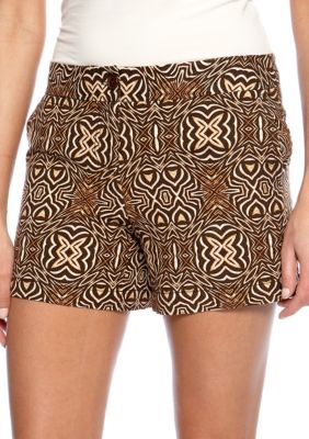 Madison Kuba Cloth Printed Linen Short