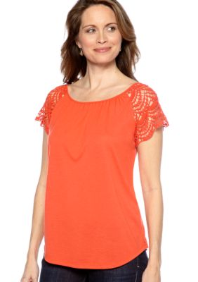 Madison Crochet Sleeve Top