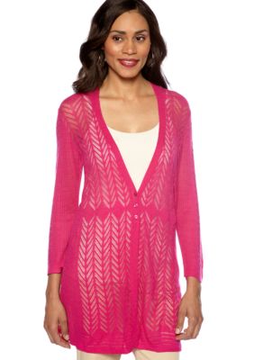 Madison Pointelle Cardigan