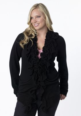 Madison Plus Size Ruffle Cardigan