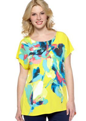 Madison Plus Size Boxy Floral Top