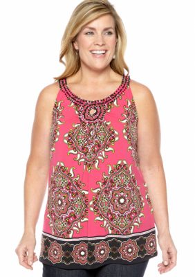 Madison Plus Size Embellished Tank