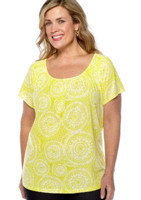 Madison Plus Size Printed Knit Top