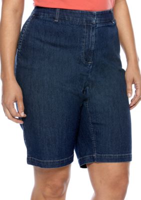 Madison Plus Size Denim Bermuda Short