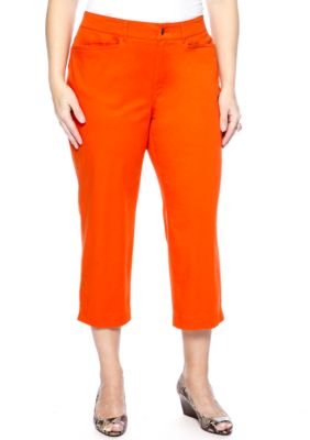 Madison Plus Size Twill Crop Pant
