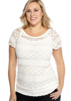Madison Plus Size Lace Top