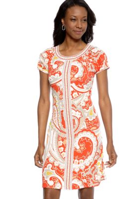 Madison Petite Abstract Print Dress