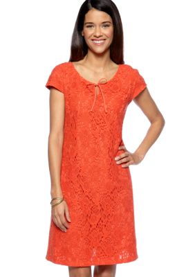 Madison Petite Crochet Lace Dress