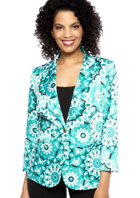 Madison Petite Status Print Jacket