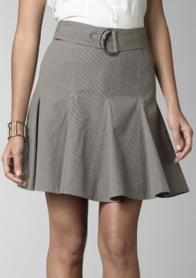 Kenneth Cole New York Stripe Pleated Skirt
