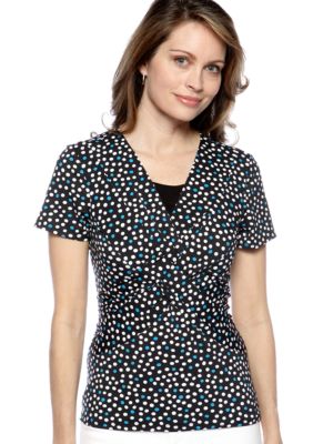 Kim Rogers All Over Crisscross 2fer Top