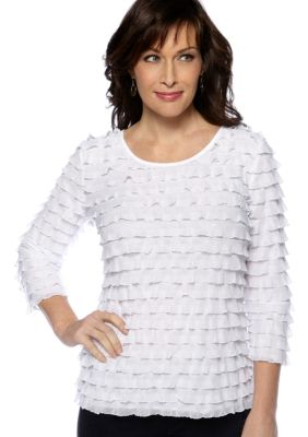 Kim Rogers Solid Eyelash Pullover