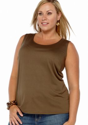 Kim Rogers&reg; Plus Size Shell Tank