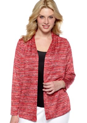 Jones New York Collection Plus Size Long Sleeve Open Front Cardigan