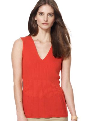 Jones New York Collection Graphic Pleated Shell