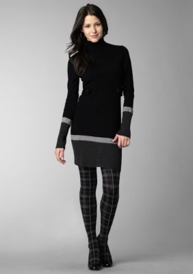 A Byer Color Block Tab Sweater Dress