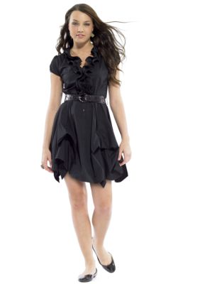 A Byer Ruffle Front Pickup Dress