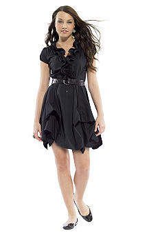 A Byer Ruffle Front Pickup Dress