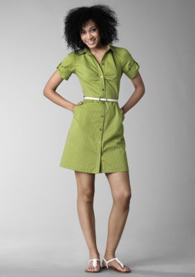 A Byer Short Sleeve Shirt Dress