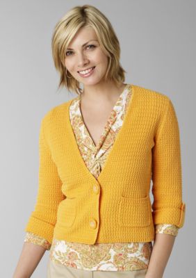 Jones New York Sport 3/4 Sleeve V Neck Cardigan
