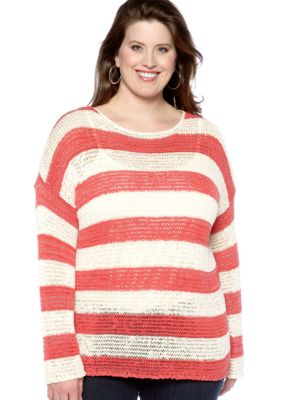 Jones New York Sport Long Sleeve Drop Shoulder Sweater