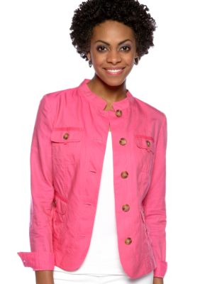 Jones New York Sport Petite Twill Utility Jacket