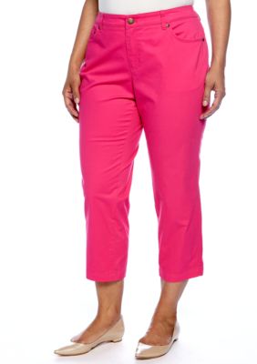 Jones New York Sport Plus Size Five Pocket Cropped Jean