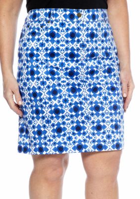 Jones New York Sport Plus Size Slim Jean Skirt