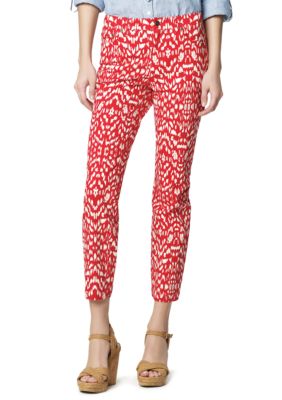 Jones New York Sport Petite Printed Crop Jeans