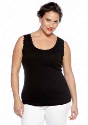 Jones New York Sport Plus Size Lace Tank