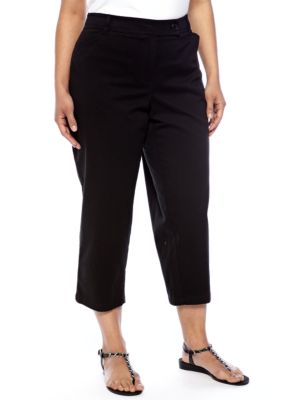 Jones New York Sport Plus Size Extended Tab Crop Pant