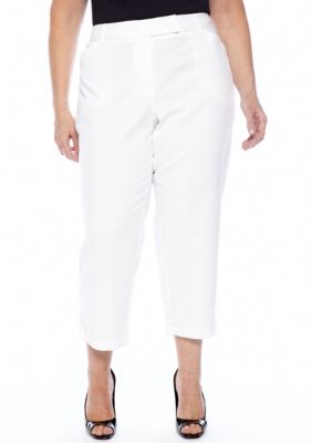 Jones New York Sport Plus Size Extended Tab Crop Pant
