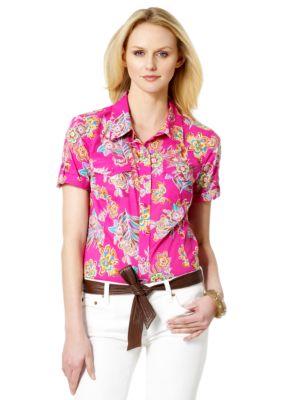Jones New York Sport Petite Camp Shirt