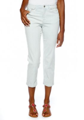 Jones New York Sport Crop Striped Jean