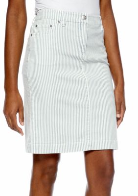 Jones New York Sport Slim Stripe Skirt