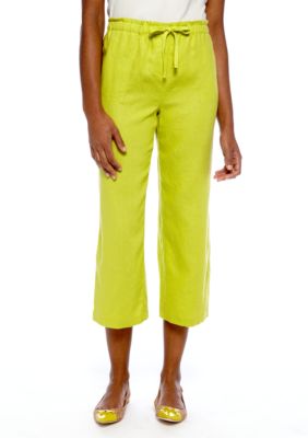 Jones New York Sport Crop Linen Pant