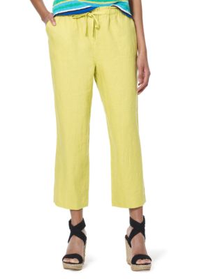 Jones New York Sport Petite Crop Linen Pant