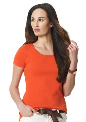 Jones New York Sport Solid Short Sleeve Tee