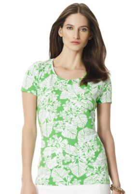 Jones New York Sport Petite Scoop Neck Tee
