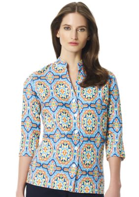 Jones New York Sport Mosaic Tailored Shirt