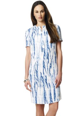 Jones New York Sport Split Neck Sheath Dress