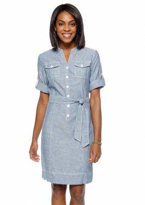 Jones New York Sport Lightweight Chambray Dress