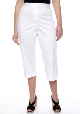 Rafaella Form + Function Plus Size Curvy Fit Capri with Metallic Hardware