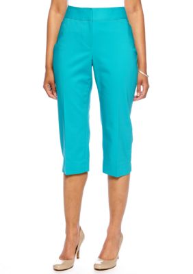 Rafaella Form + Function Petite Curvy Fit Slim Leg Capri