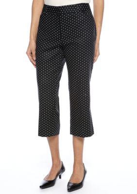 Rafaella Form + Function Petite Classic Fit Mini Dot Capri