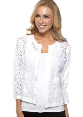 Rafaella Form + Function Petite Lace Jacket