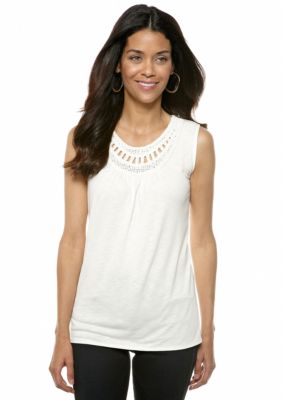 Rafaella Form + Function Petite Crochet Tank