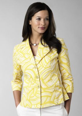 Rafaella Form + Function Printed Topper Jacket