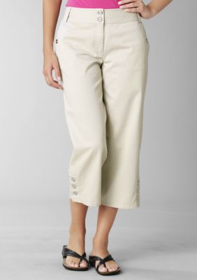 Rafaella Form + Function 3 Button Hem Capri Pant